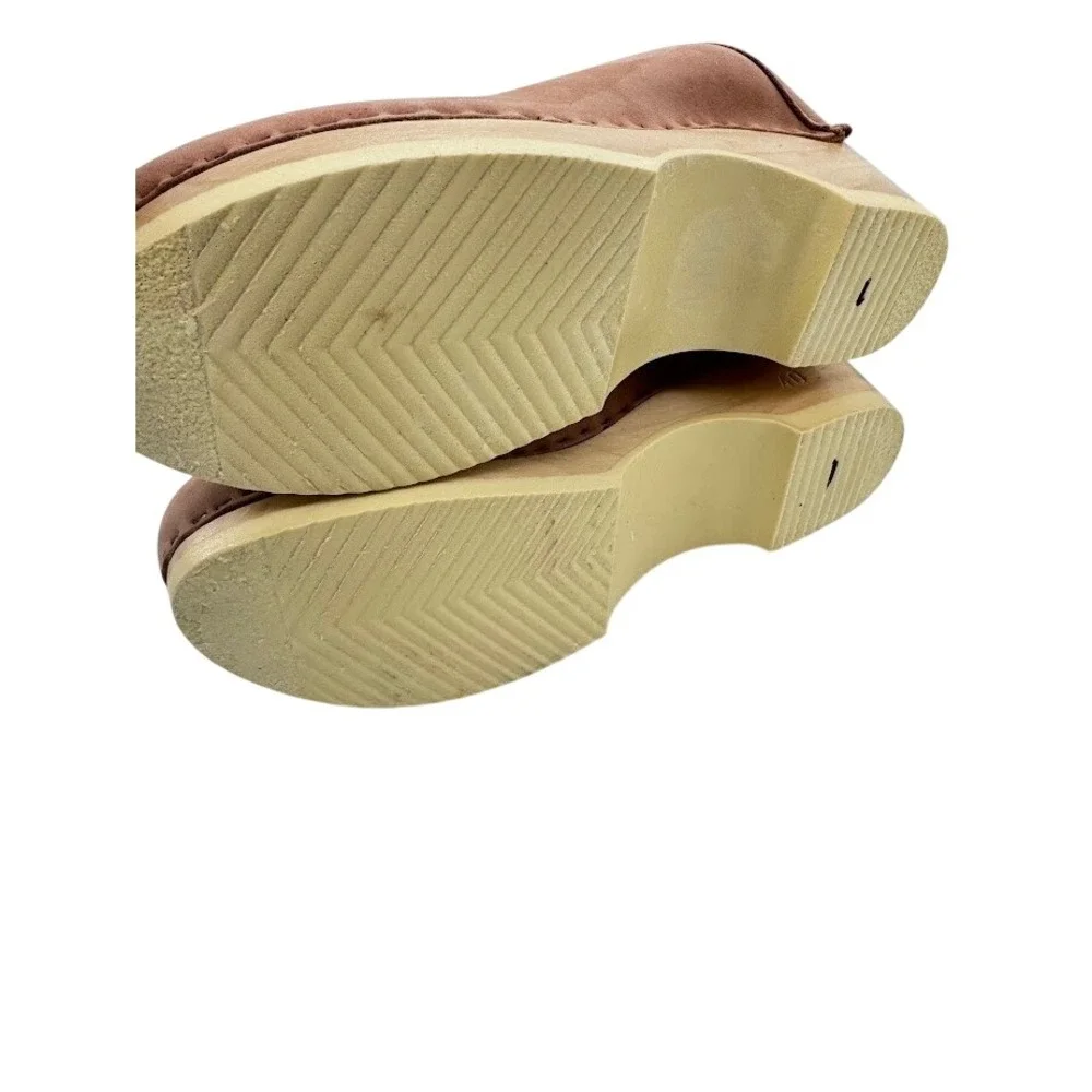 No.6 Store Old School Clogs Mid Heel in Blush Pink EU 40 Slip on Mule - Picture 12 of 13